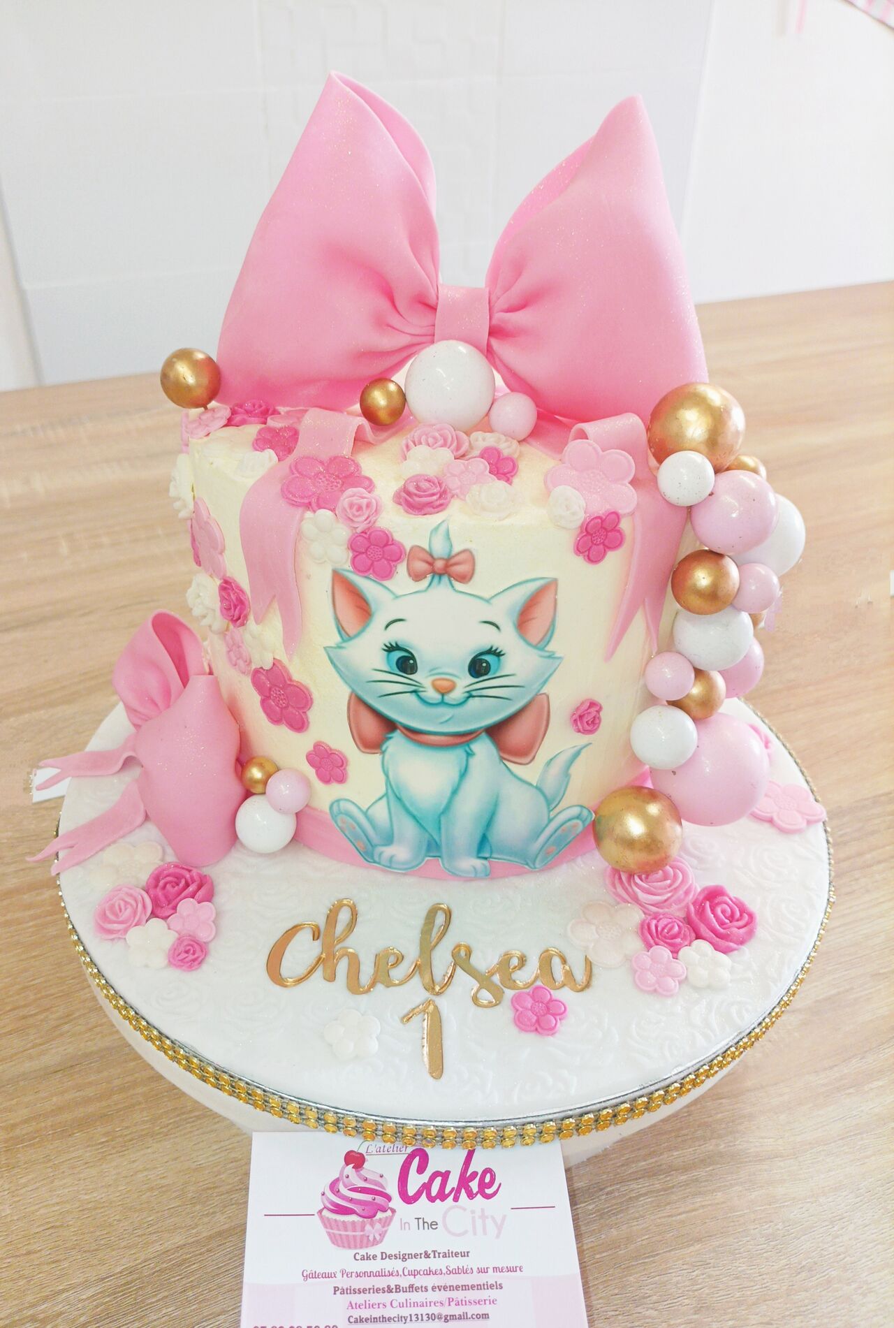 Gâteau thème Marie Les Aristochats