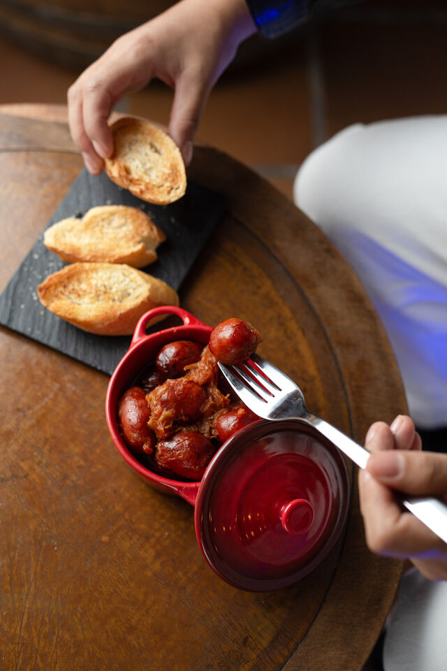 Choricitos a la sidra