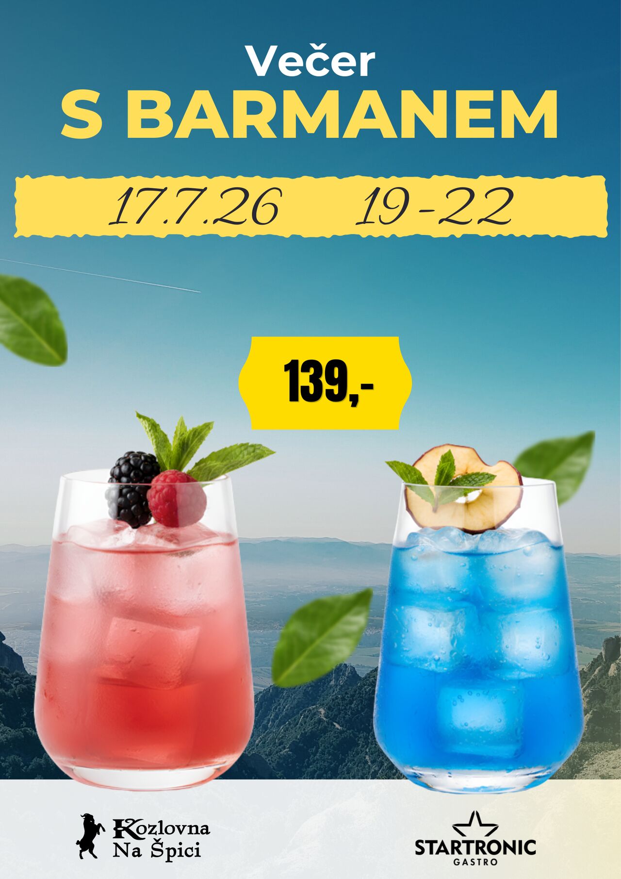 🍸 Večer s barmanem je tady!
