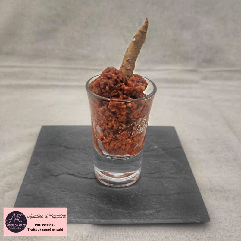 Pot de 50 g de tartinade tomates séchées au thym 2,50 €