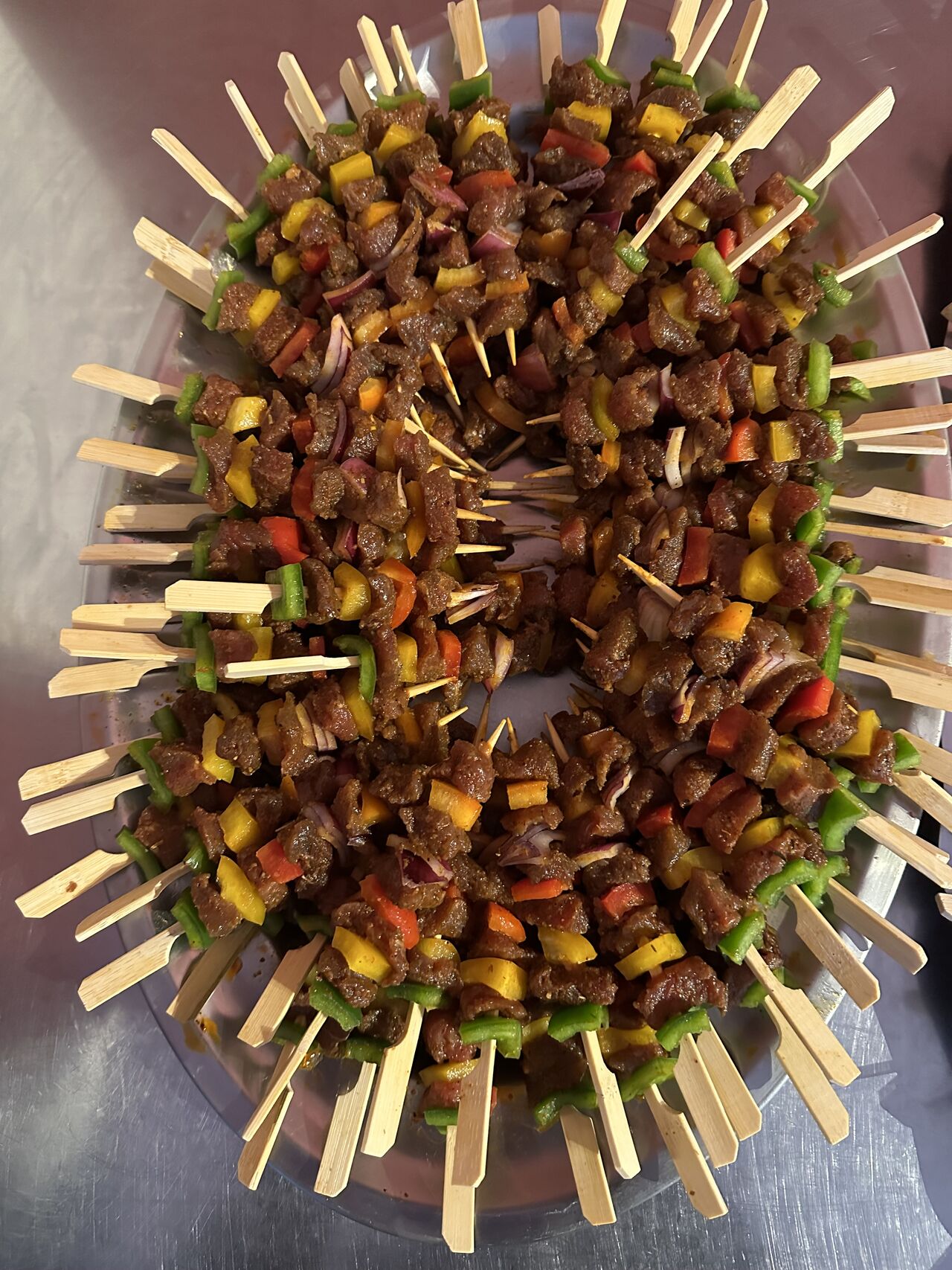 Brochettes de bœuf 