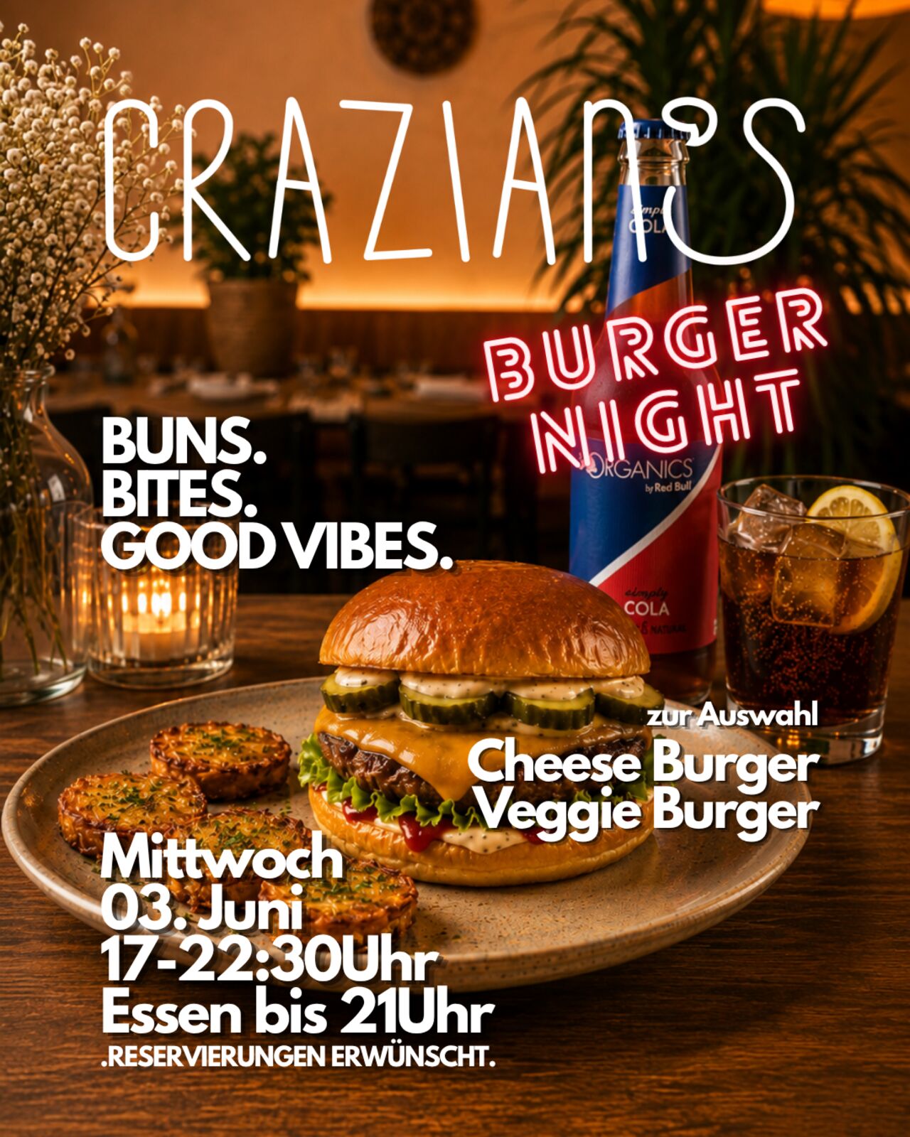 Crazians Burger Night