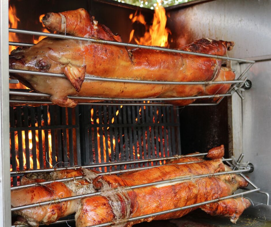Porcelet au feu de bois