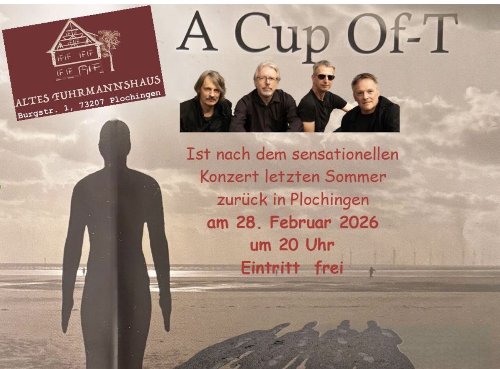 "A CUP OF -T": Samstag, 28.02.2026 ab 20 Uhr