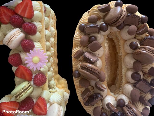 Numbers Cakes
Vanille (gousses)/Pistache (naturelle)
Praliné maison/Caramel beurre salé maison 