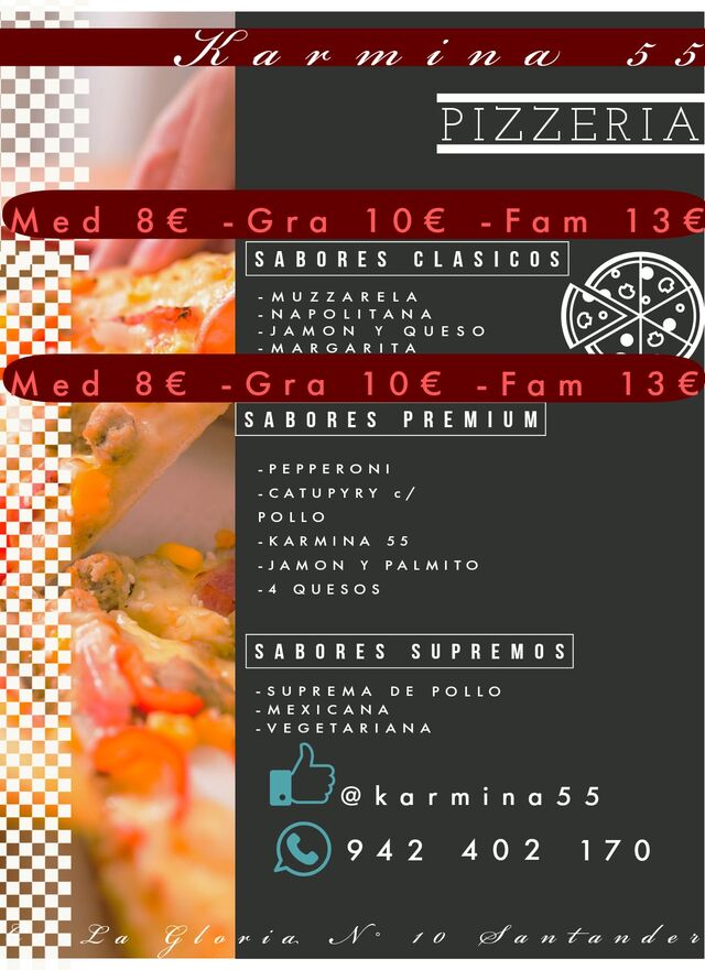 Encarga tu pizza y pásate a buscar!!
Los mejores sabores!!
