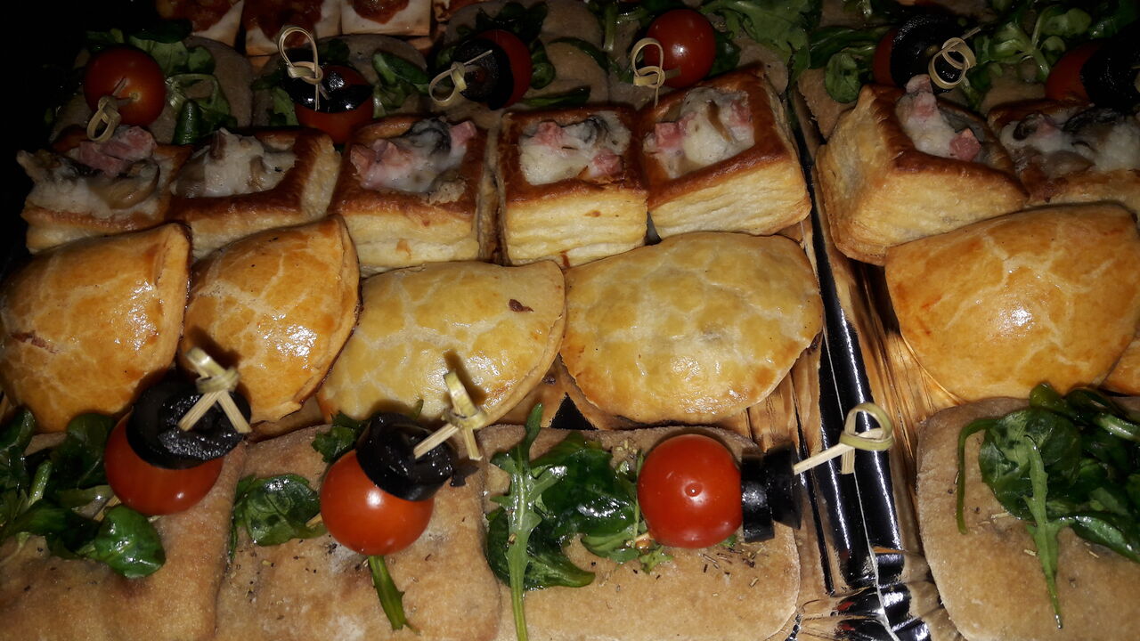 Bandejas preparadas para eventos