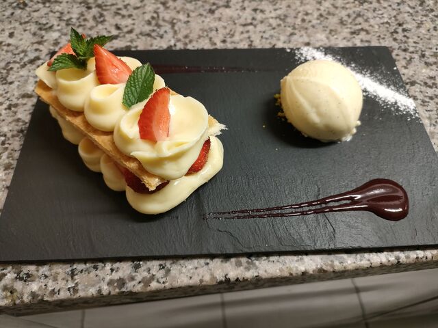 Millefeuille aux fraises 
