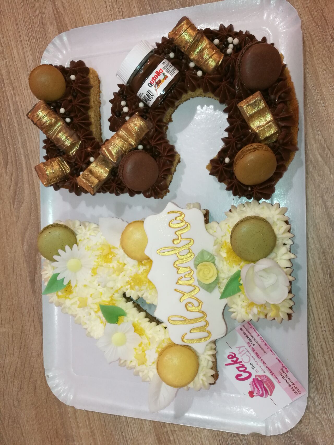 Number Cake45 ans 2 parfums 