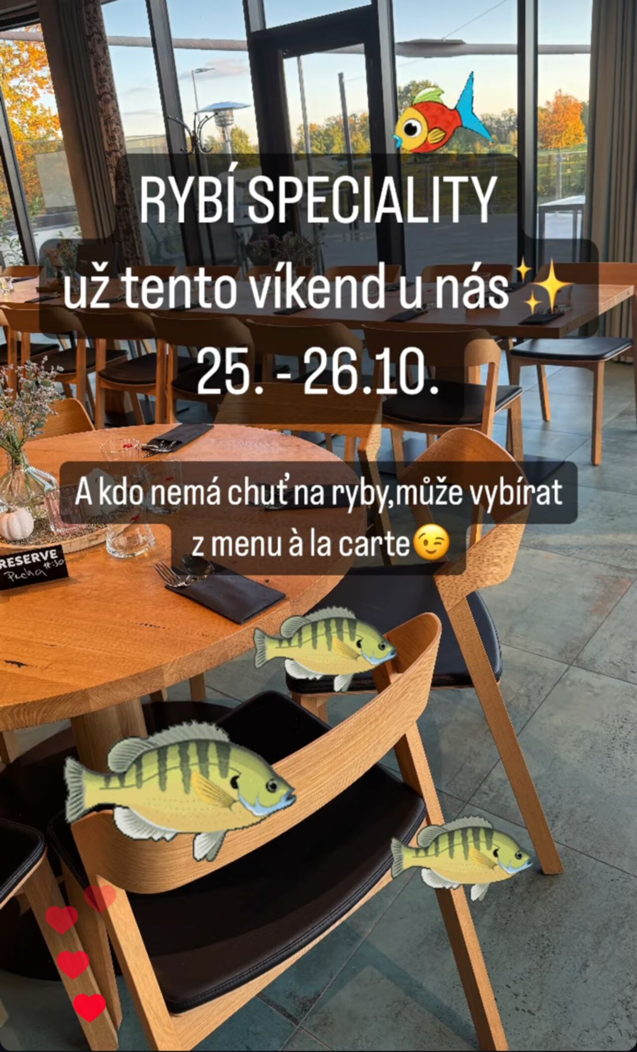 🎣 Rybí víkend v Restaurant Terrace!