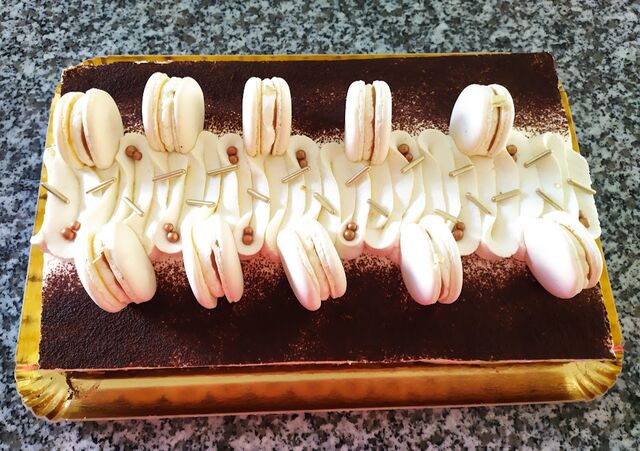 banofee 30 pers et macarons