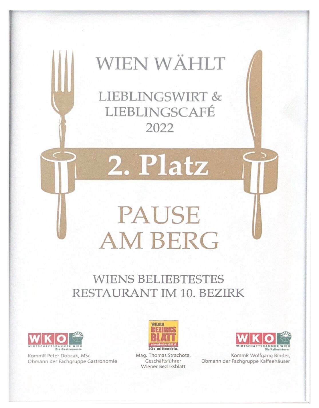 Wien Wählt - Lieblingswirt Lieblingslokal 2022