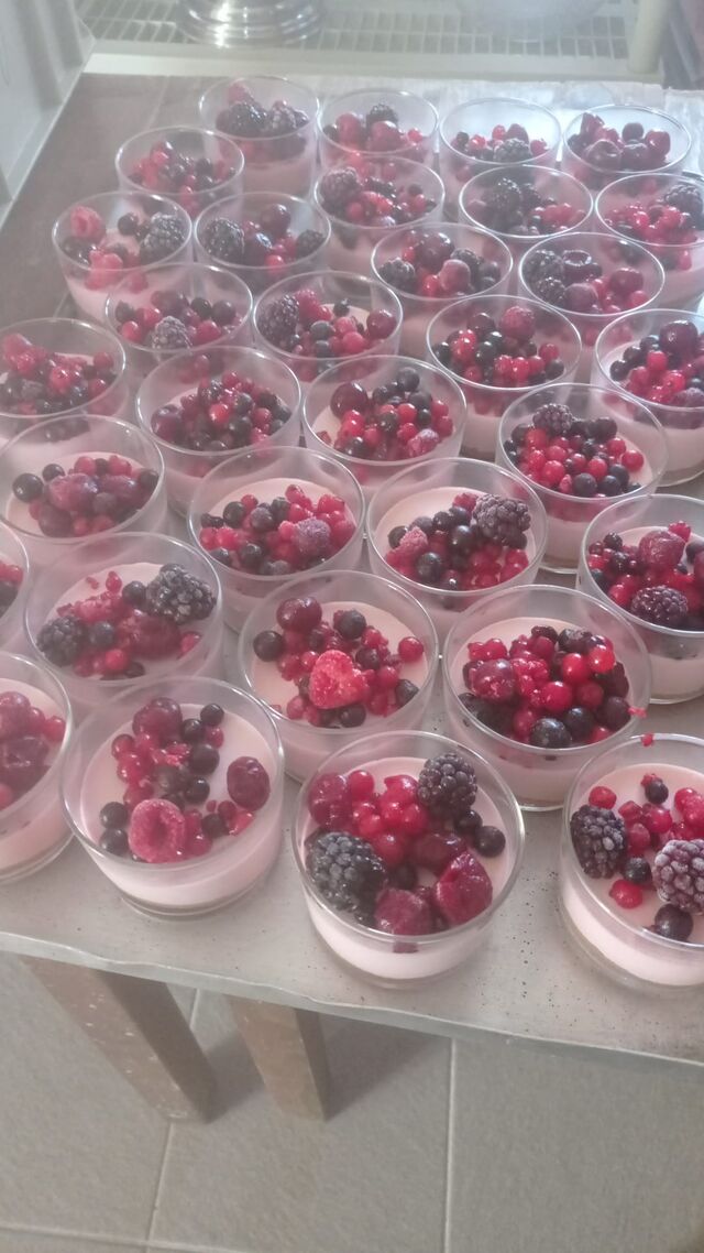 Desserts aux fruits rouges