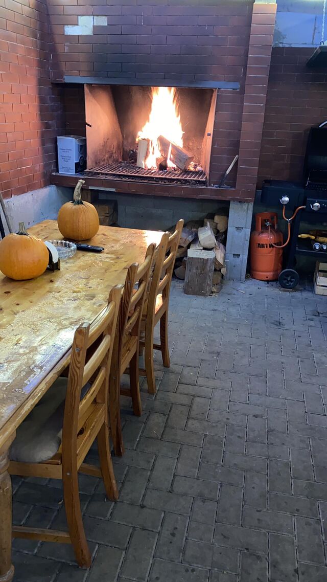 venkovní posezení možné i v zimě