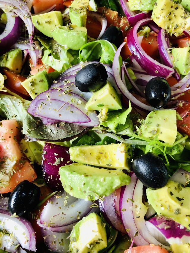 Salade tomates avocats