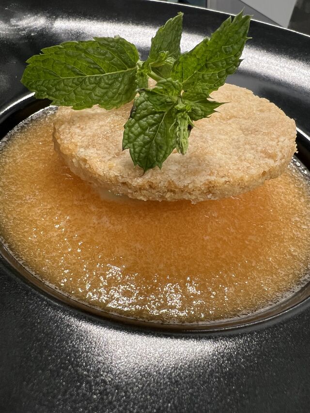 La Soupe de Melon à la Menthe, Canistrelli et son Sorbet
