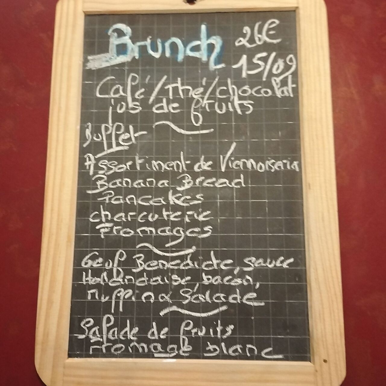 BRUNCH LE 15 SEPTEMBRE