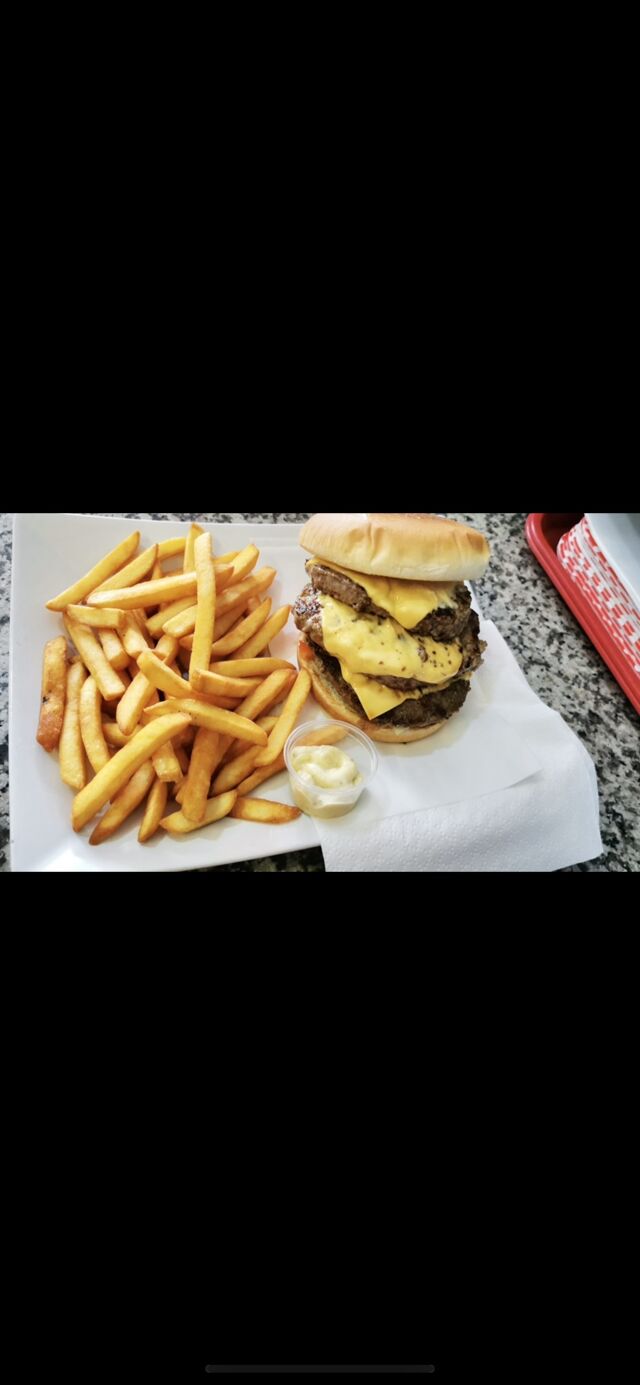 Menu double burger 