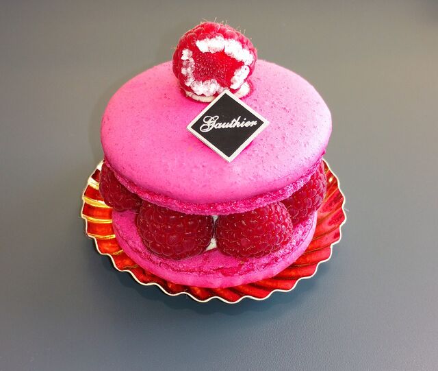 La macaronade aux framboises 