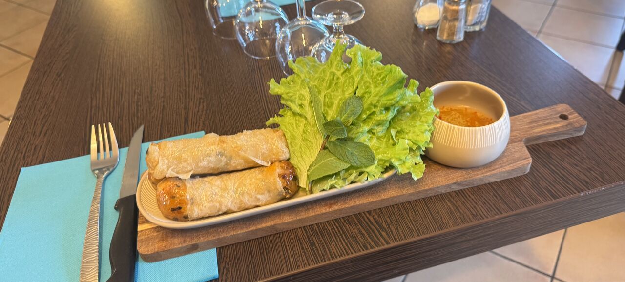 NEMS CREVETTES OU POULET OU MAGRET CANARD FOIS GRAS