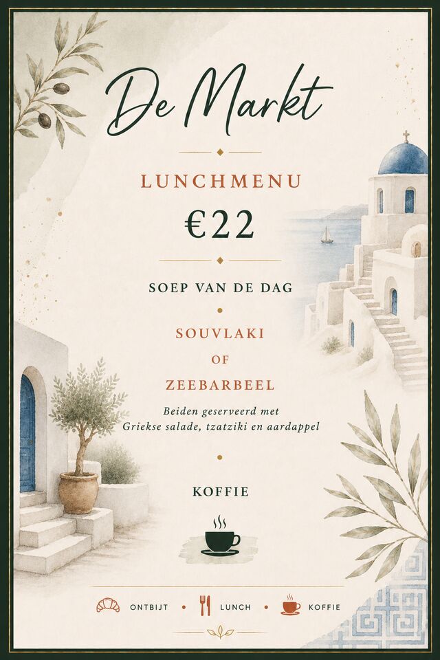 Lunch van woensdag 14/7 tem zondag 19/7