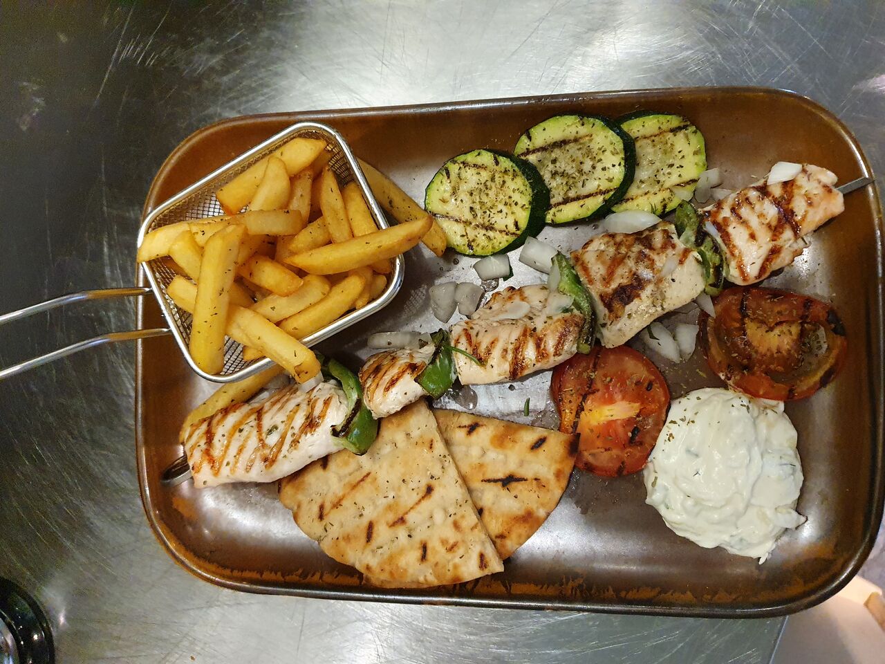 Hähnchen spieß