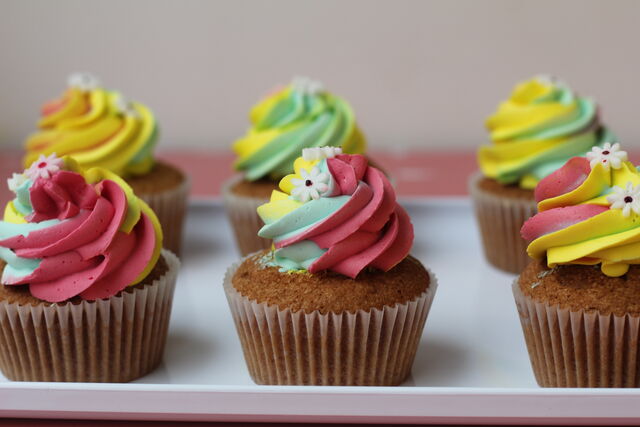 Cupcake-arc-en-ciel