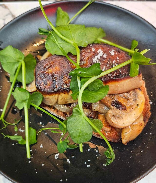 Foie Gras Poêlée, Tartine et champignons