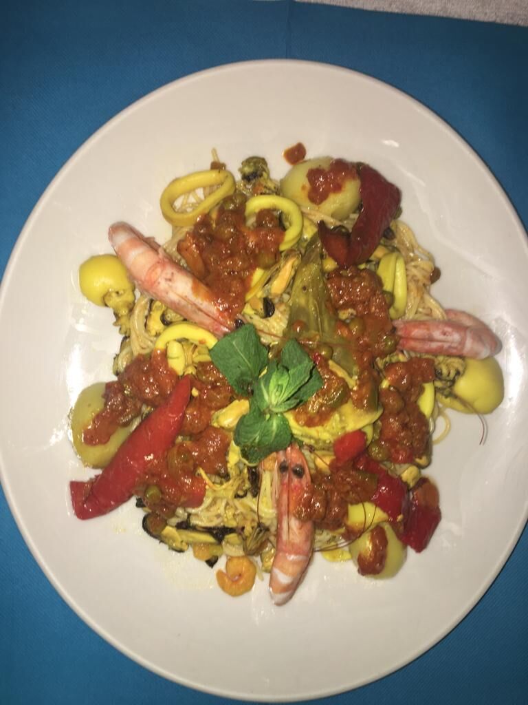 Pâtes au fruit de mer 