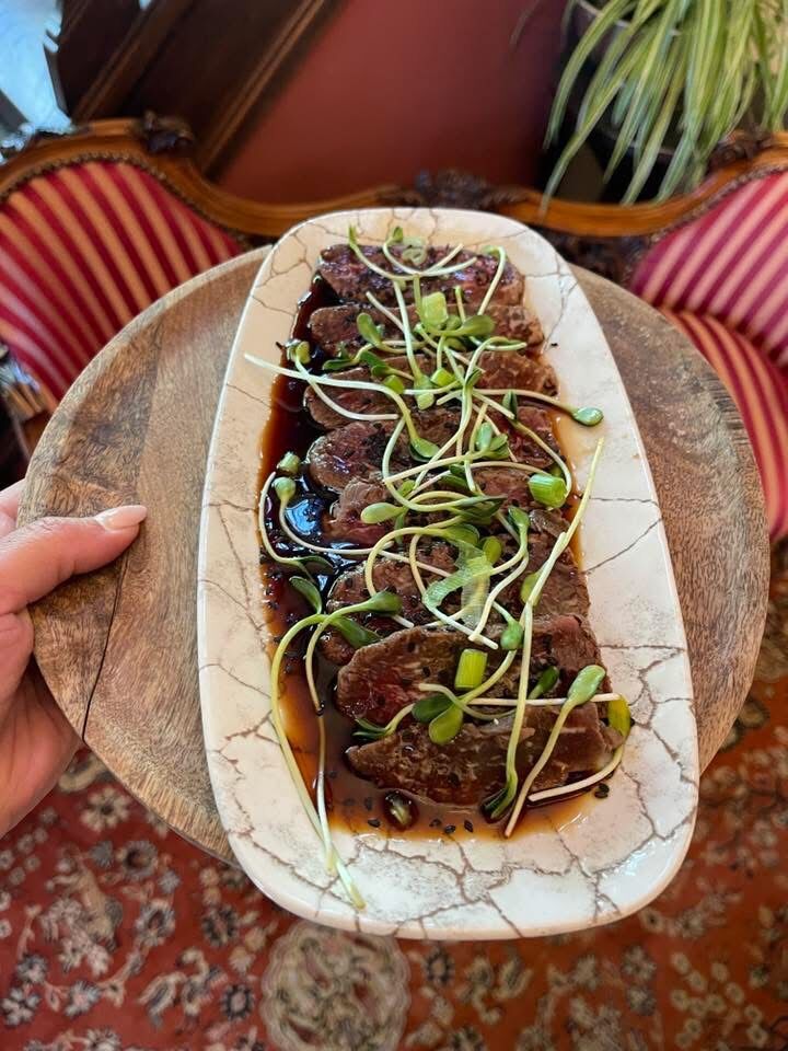 tataki de boeuf sauce aigre douce