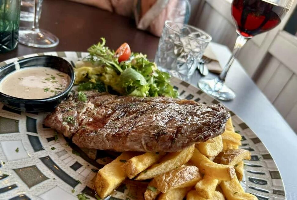 Prime black angus steak