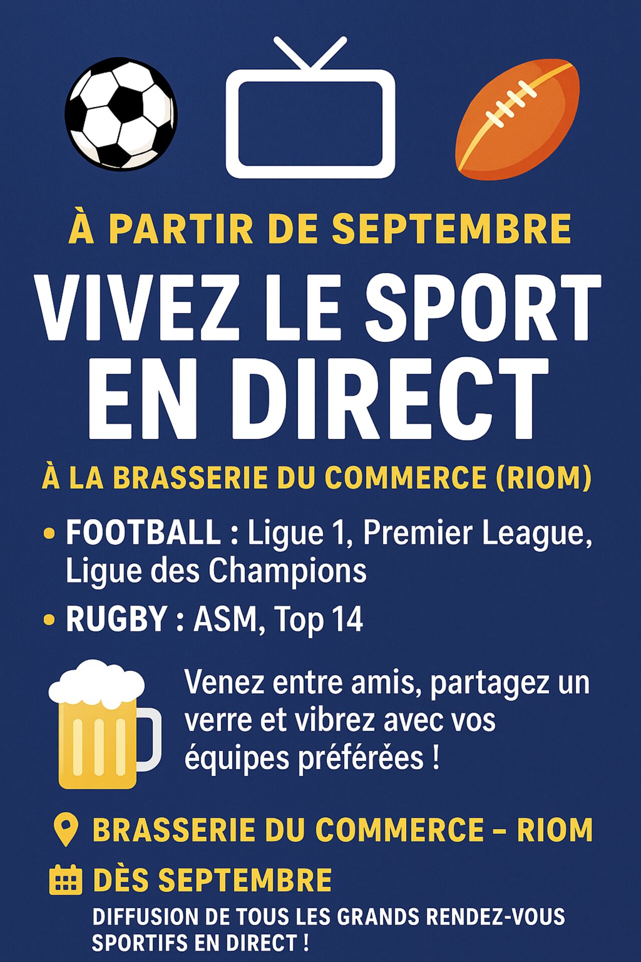 Diffusion des matchs