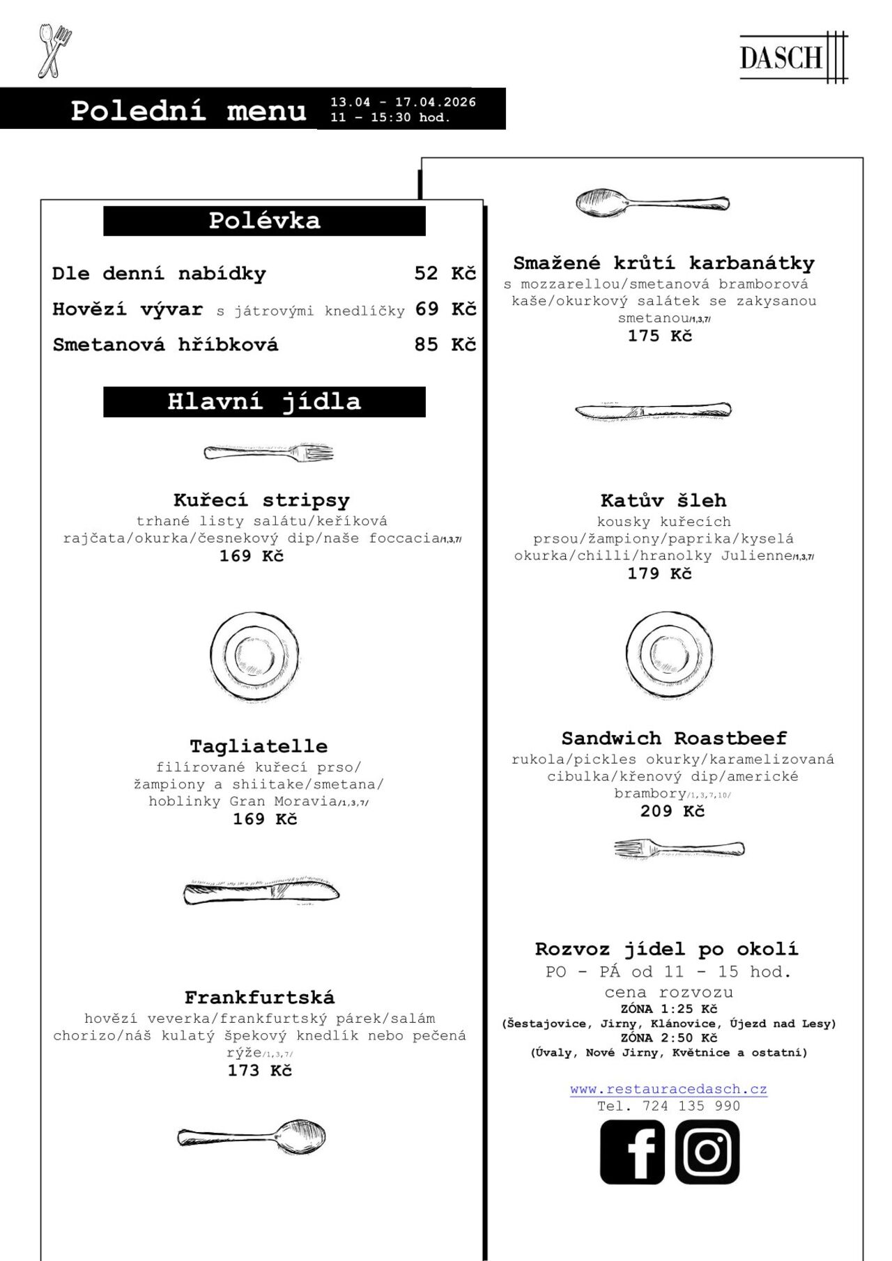 Polední menu