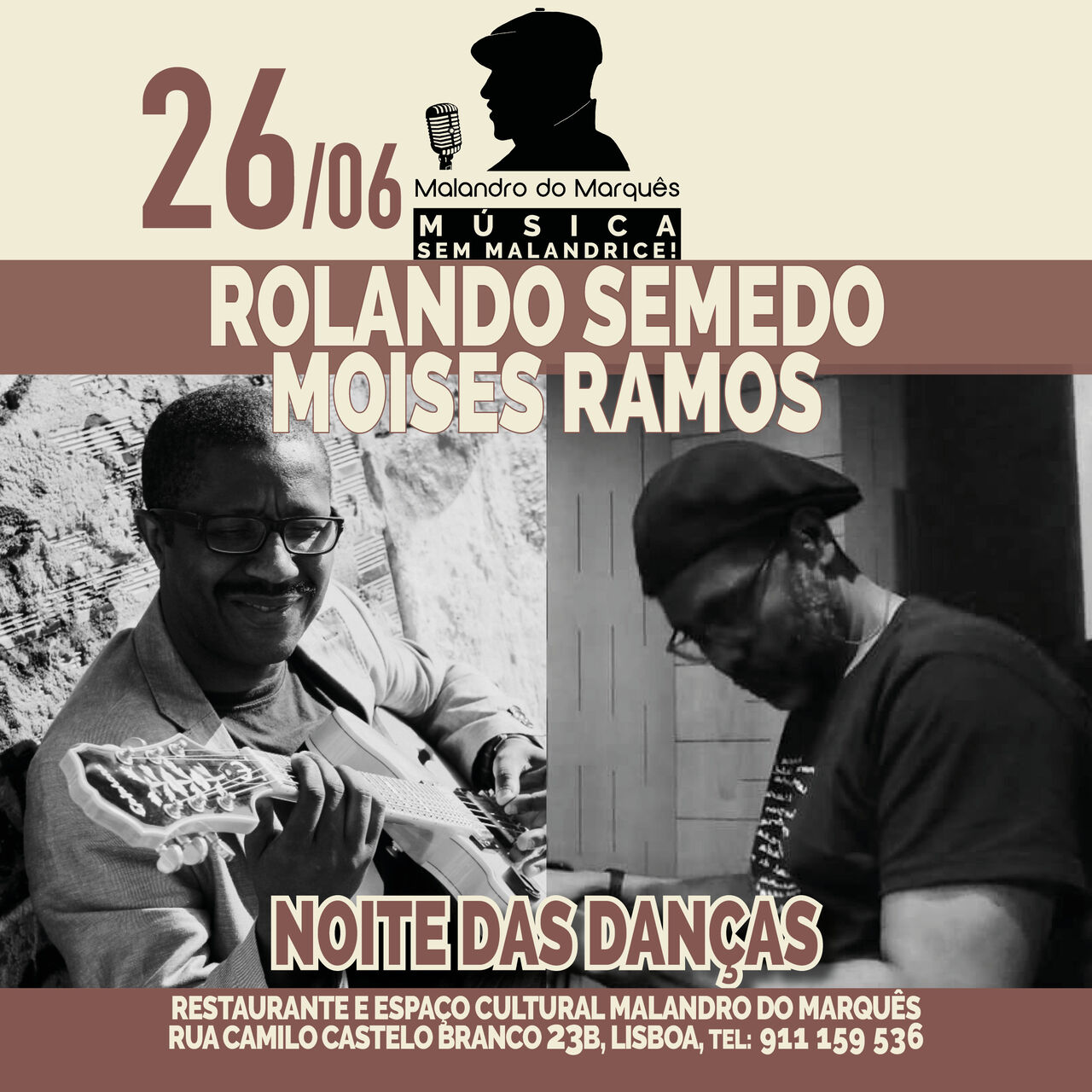 Noite das Danças com Rolando Semedo e Moises Ramos