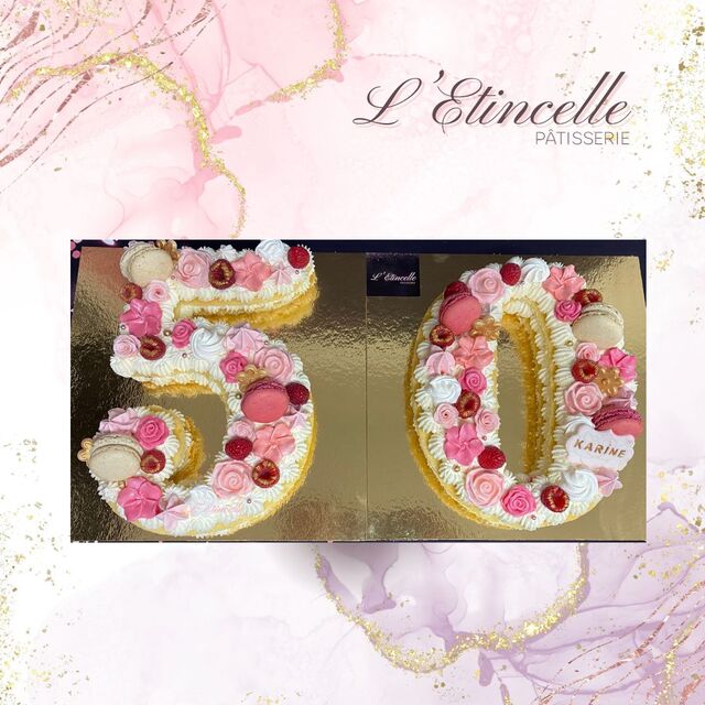 Numbers Cakes Roses