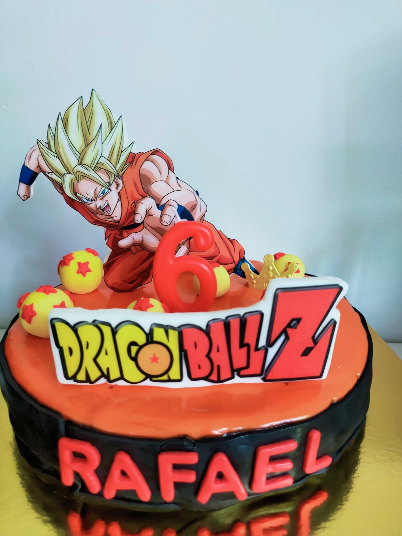 Entremet Dragon ball z glaçage miroir