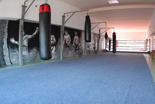 Salka bokserska z ringiem 