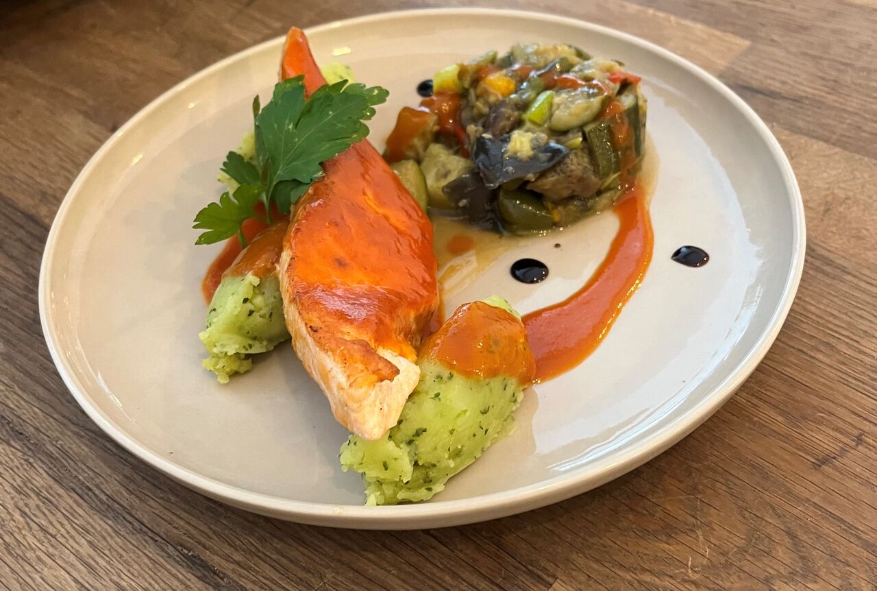 Pavé de saumon à l'armoricaine