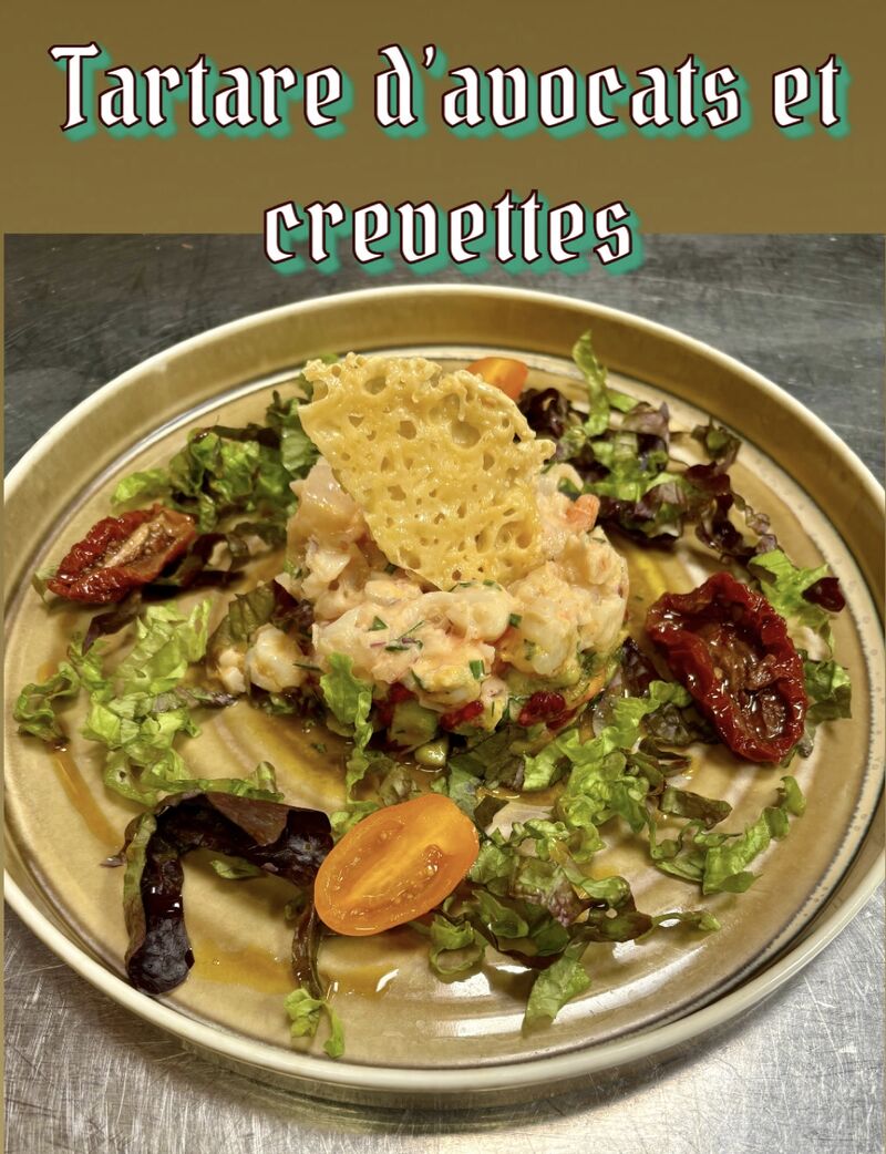 Tartare d’avocats et crevettes