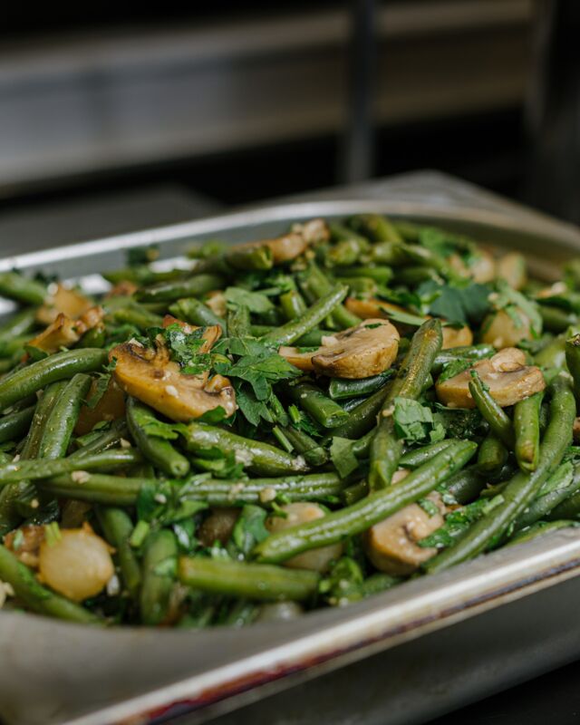 Haricots et champignons