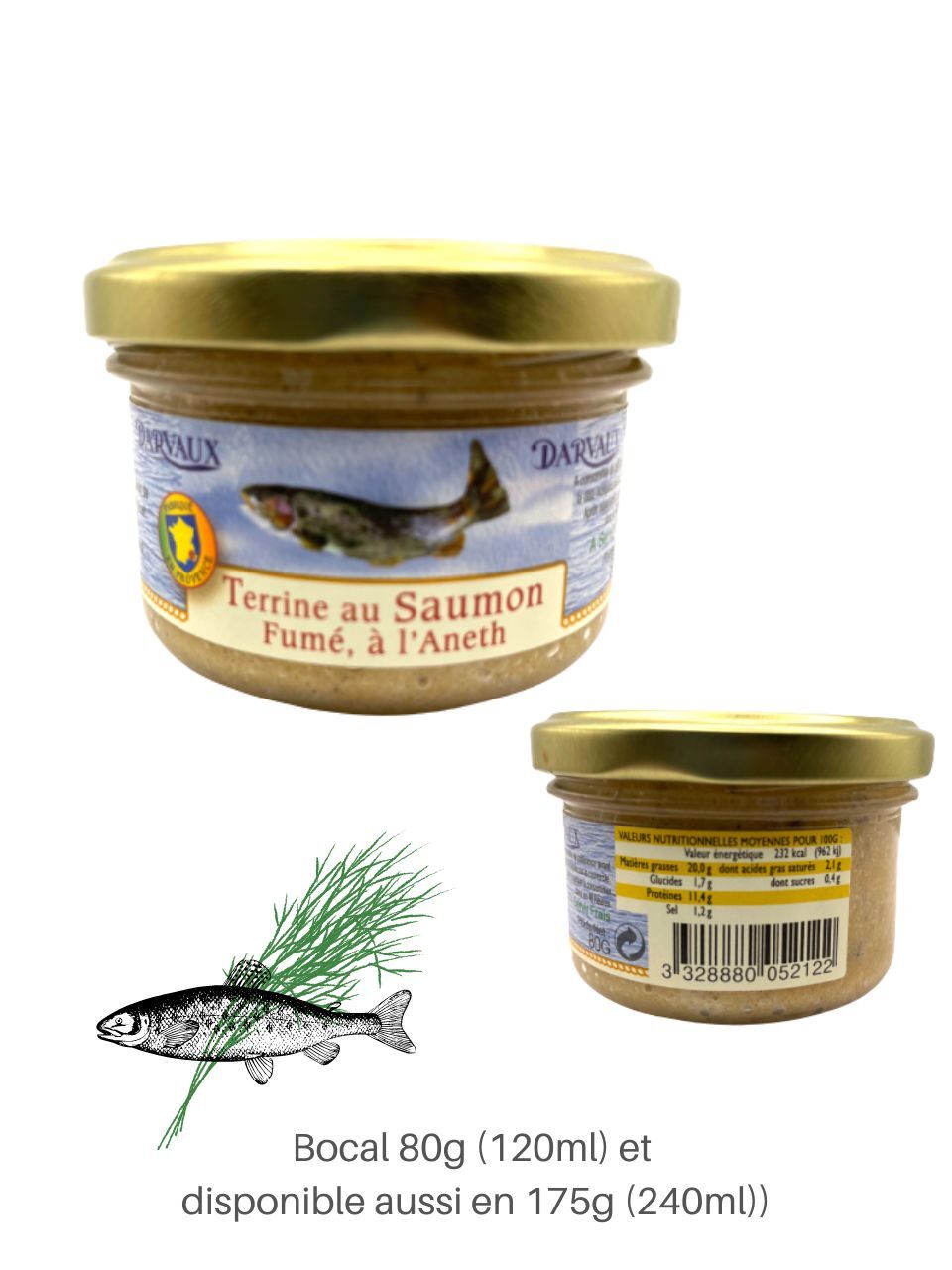 TERRINE au SAUMON fumé à l'Aneth 