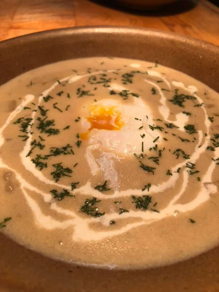 Staročeská kulajda, vejce “sous vide”