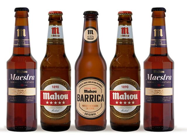 Nuestras cervezas Mahou.