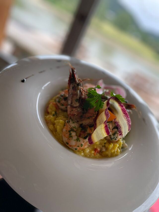 RISOTTO MILANAISE AUX GAMBAS SAUTÉES