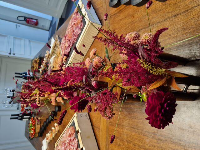Décoration florale buffet Corse