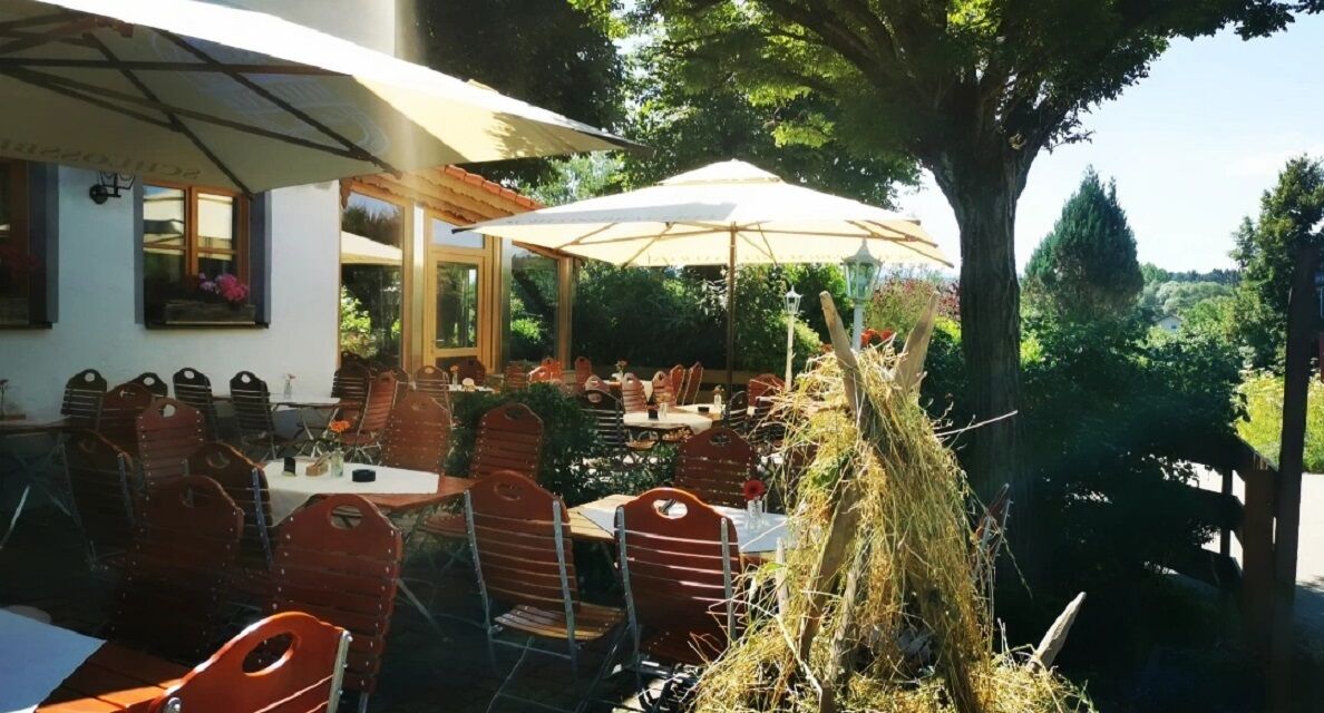 Die sonnige Sommerterrasse