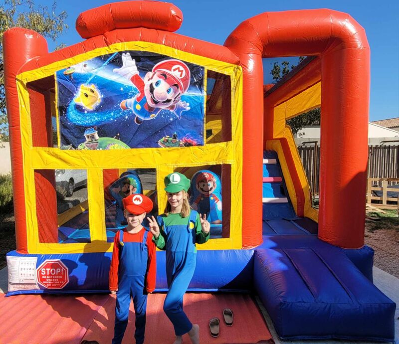 Château gonflable Super Mario
