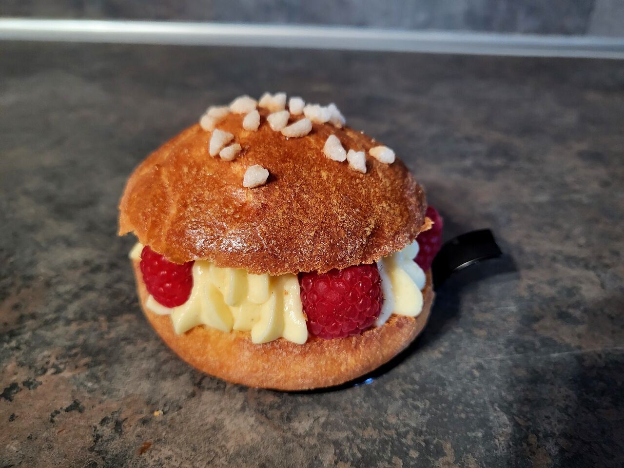 Mini Tropézienne aux framboise