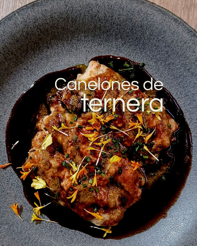 Canelones de rabo de ternera al curry tailandés