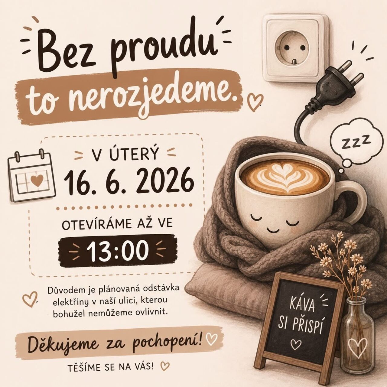 Bez proudu to nerozjedeme